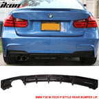 2012-2018 BMW F30 M-Tech M Sport DP Rear Lip Diffuser Carbon Fiber CF