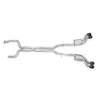 Stainless Works 22-25 Cadillac CT5-V Blackwing Catback Exhaust - Black Chrome Tips
