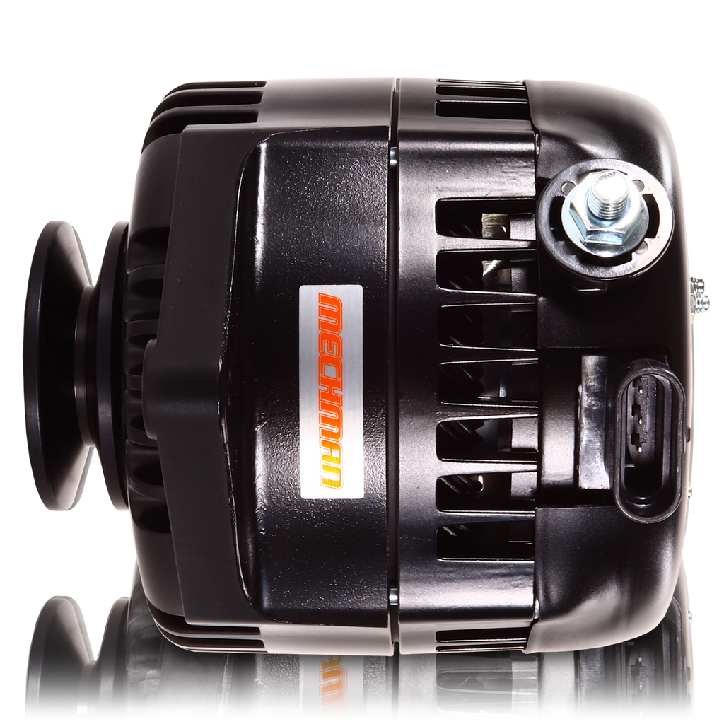 170 amp racing alternator for 1963-1985 GM -  BLACK (includes 2 pulleys)