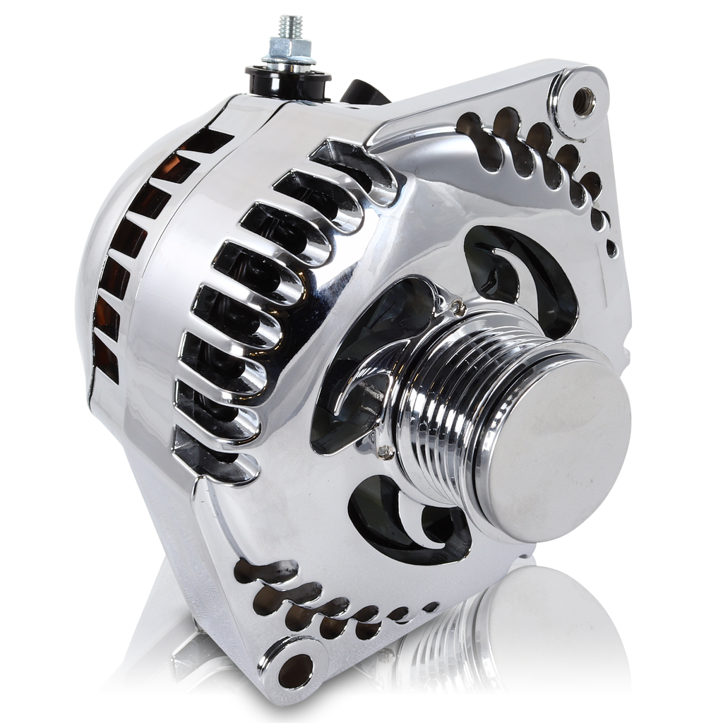 240 amp racing alternator  - Polished
