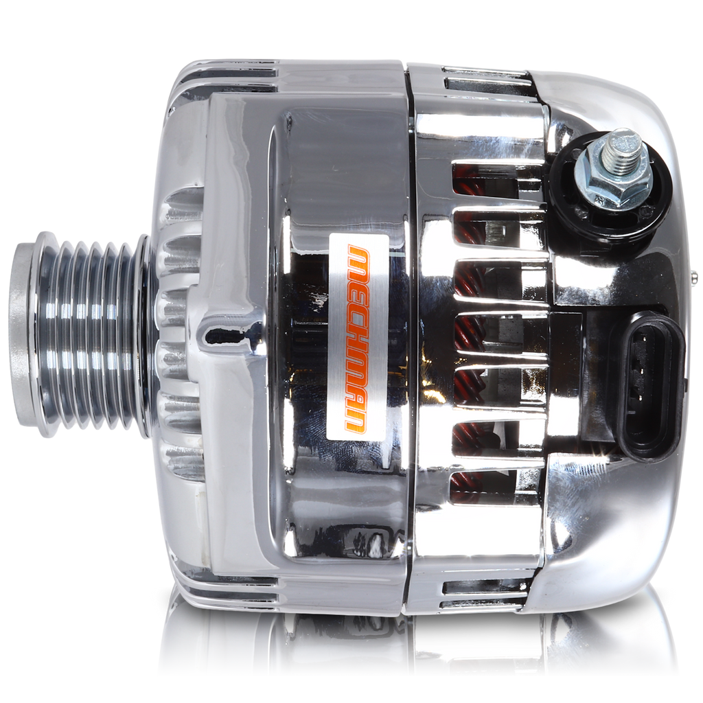 240 amp racing alternator  - Chrome