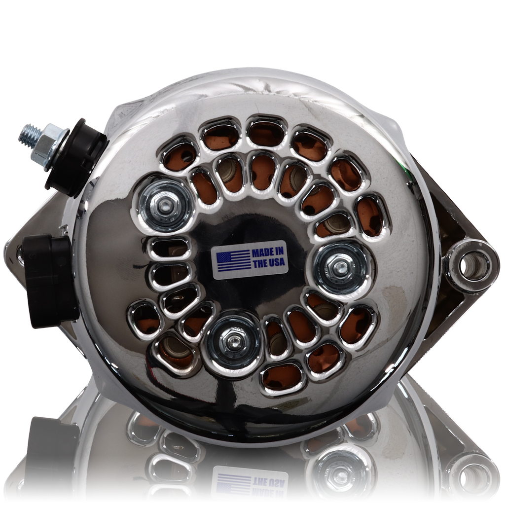 320 amp racing alternator  - Polished