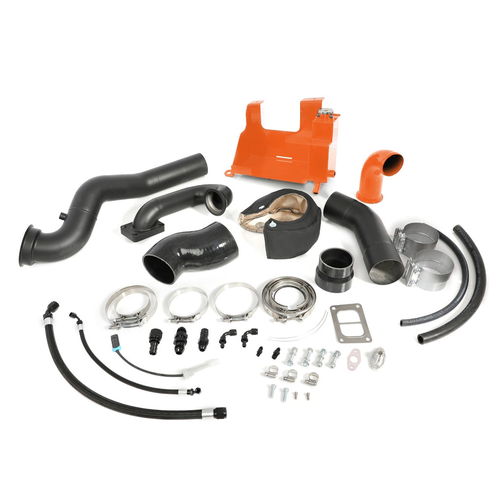 HSP Add a Turbo Kit - No Turbo for 2013-2017 Dodge / Ram Cummins 4th Gen M&M Orange