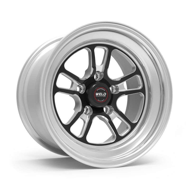 Weld S70 RT-S 15x4in / 5x120 BP / 2.5in. BS - Black Center - Polished Shell Wheel