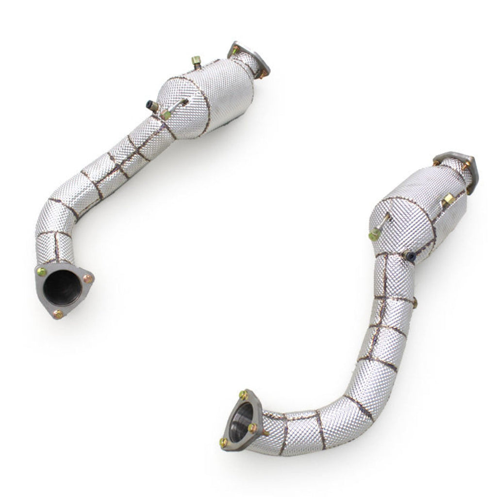 Catted High Flow Exhaust Downpipe for Porsche Cayman 718 GT4 RS 4.0L 2022-2025 - Bull Boost Performance