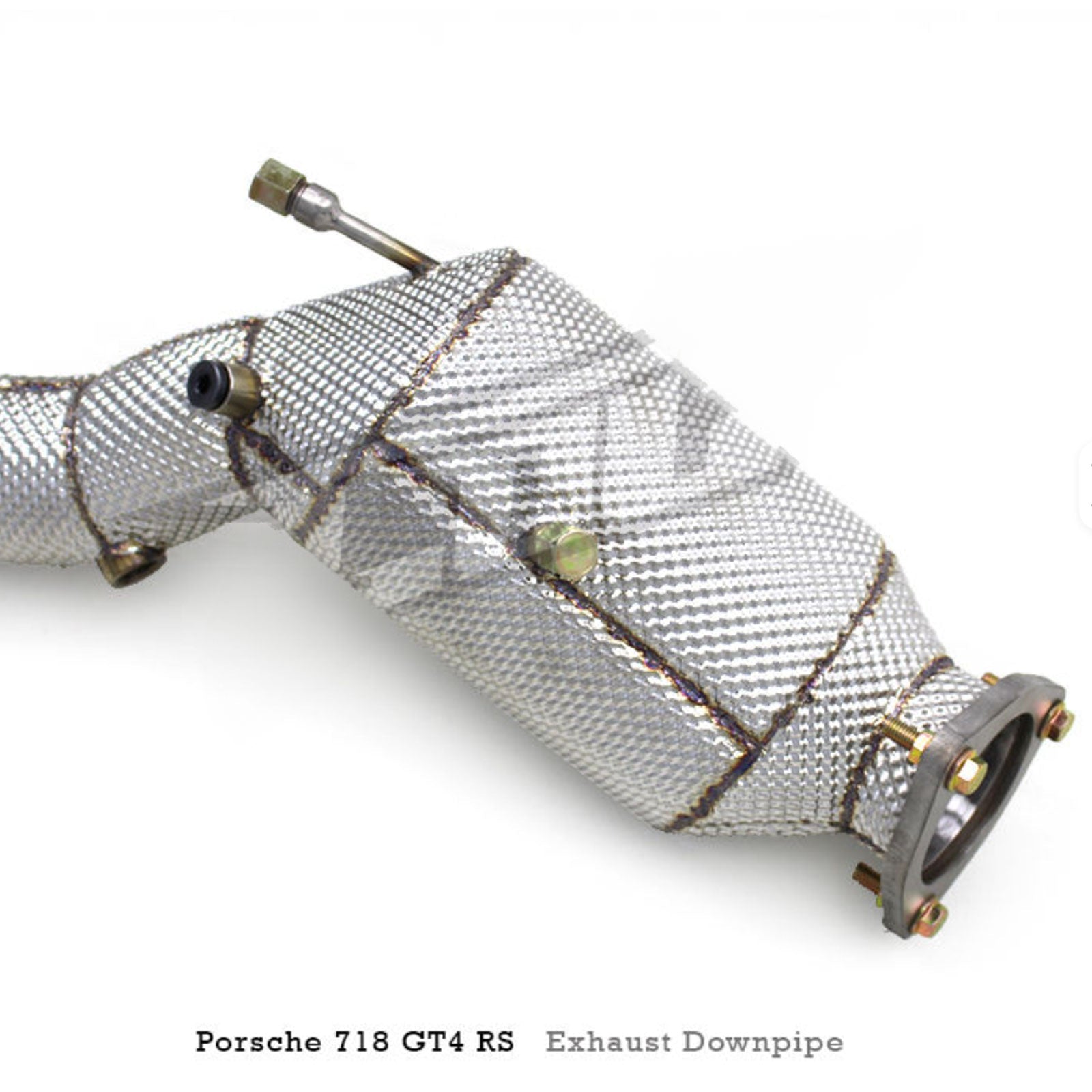 Catted High Flow Exhaust Downpipe for Porsche Cayman 718 GT4 RS 4.0L 2022-2025 - Bull Boost Performance