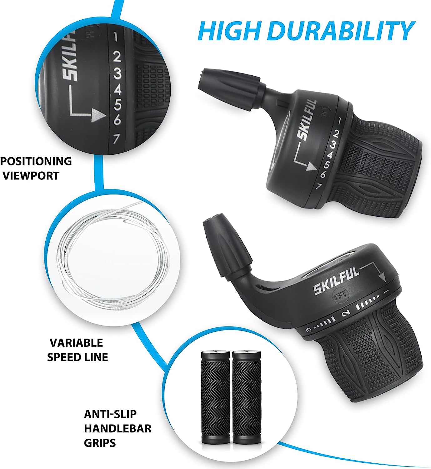 Bicycle 21-Speed Twist Shifter Set