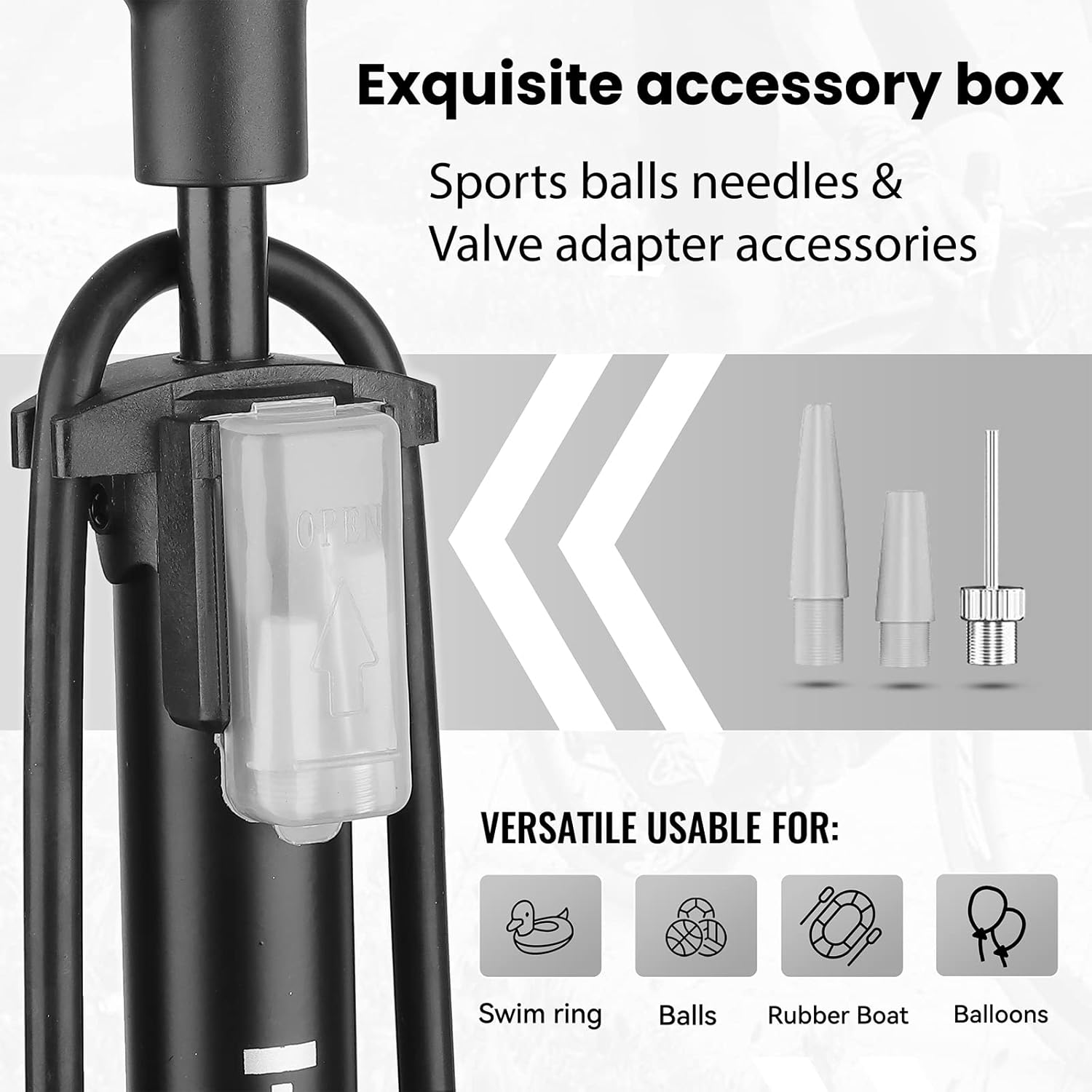 Hycline Gauge Booster Bike Pump