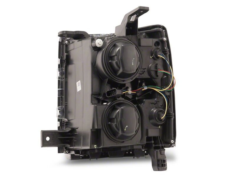 Raxiom 14-15 Chevrolet Silverado 1500 OE Style Headlights/ Chrome Trim- Black - Clear Lens
