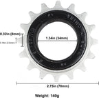 16T Single Speed Bike Freewheel