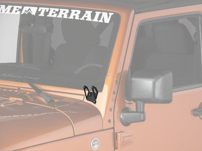 Raxiom 07-18 Jeep Wrangler JK Windshield Mounted Light Brackets