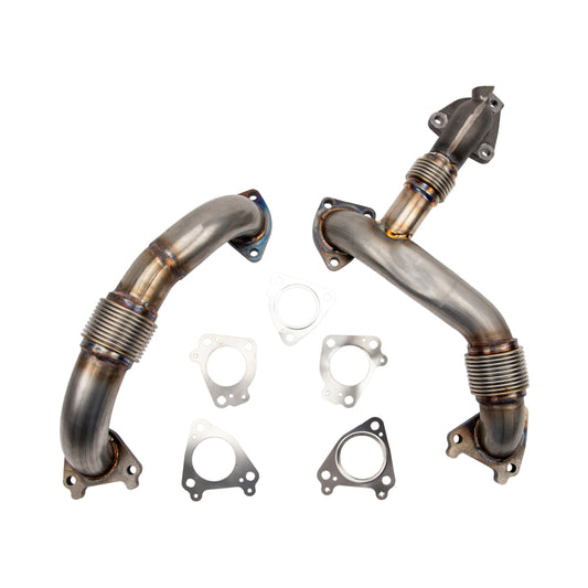 Wehrli 11-16 Duramax LML Stainless 2in Up Pipe Kit w/ Gaskets