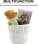 Hycline Bike Basket Front Handlebar Storage Basket for Adult and Kids