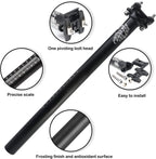 Bike Seat Post Alumium Alloy Adjustable 25.4/27.2 x 400mm