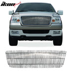 2004-2008 Ford F-150 Vertical Cutout Style Polished Silver Front Grile