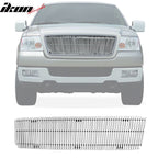 2004-2008 Ford F150 Vertical Overlay Style Polished Silver Front Grile