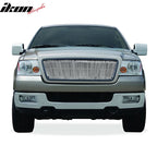 2004-2008 Ford F150 Vertical Overlay Style Polished Silver Front Grile