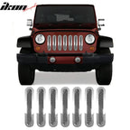 2007-2013 Jeep Wrangler Bumper Upper Mesh Grill Insert Stainless Steel