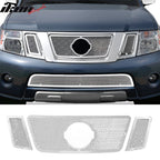 2008-2012 Nissan Pathfinder Mesh Chrome Front Grille Stainless Steel