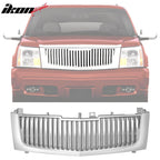 2002-2006 Cadillac Escalade Vertical Style Bumper Grille Chrome ABS