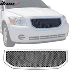2007-2012 Dodge Caliber Mesh Style ABS Front Bumper Grille - Chrome