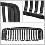 2006-2008 Ram 1500/2500/3500 Vertical Style Upper Grille Black ABS