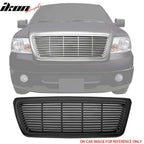 2004-2008 Ford F-150 Horizontal Billet Style Black Front Grille ABS