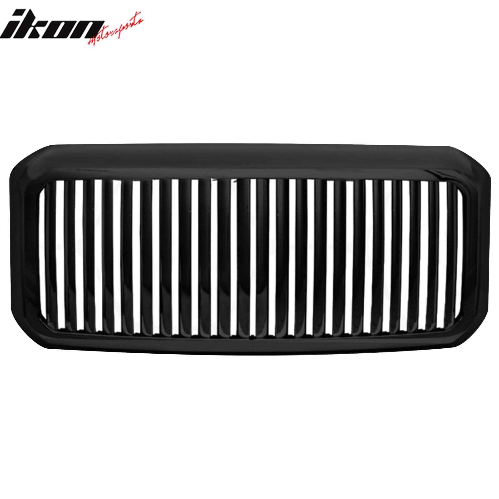2011-2015 Ford F-250 F-350 Vertical Style Black Front Upper Grille ABS