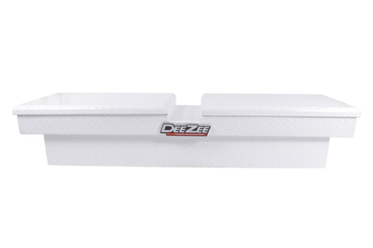 Deezee Universal Tool Box - Red Crossover - Double BT Alum (White)