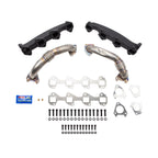 Wehrli 01-04 Duramax LB7 Billet Exhaust Manifold & SS Up Pipes w/ Gaskets and ARP Hardware