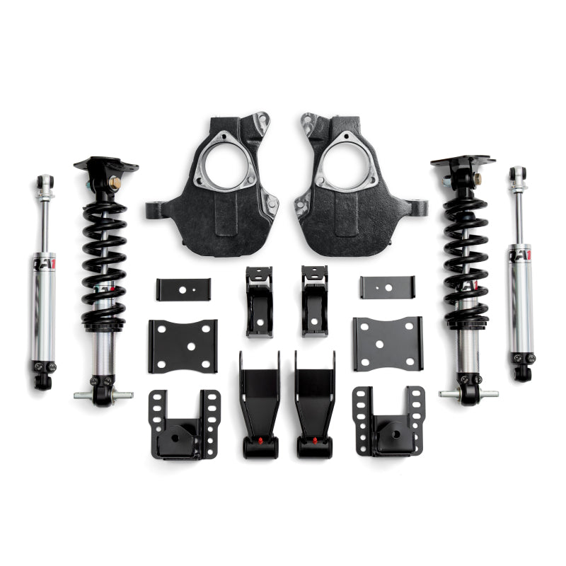 QA1 14-18 Chevy Silverado 4WD Dual Adjustable 4-6in Lowering Kit w/ Spindles