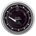 AutoMeter Chrono 2-1/16in 0E 240E-33F Ohm Electric Fuel Level Gauge - Chrome