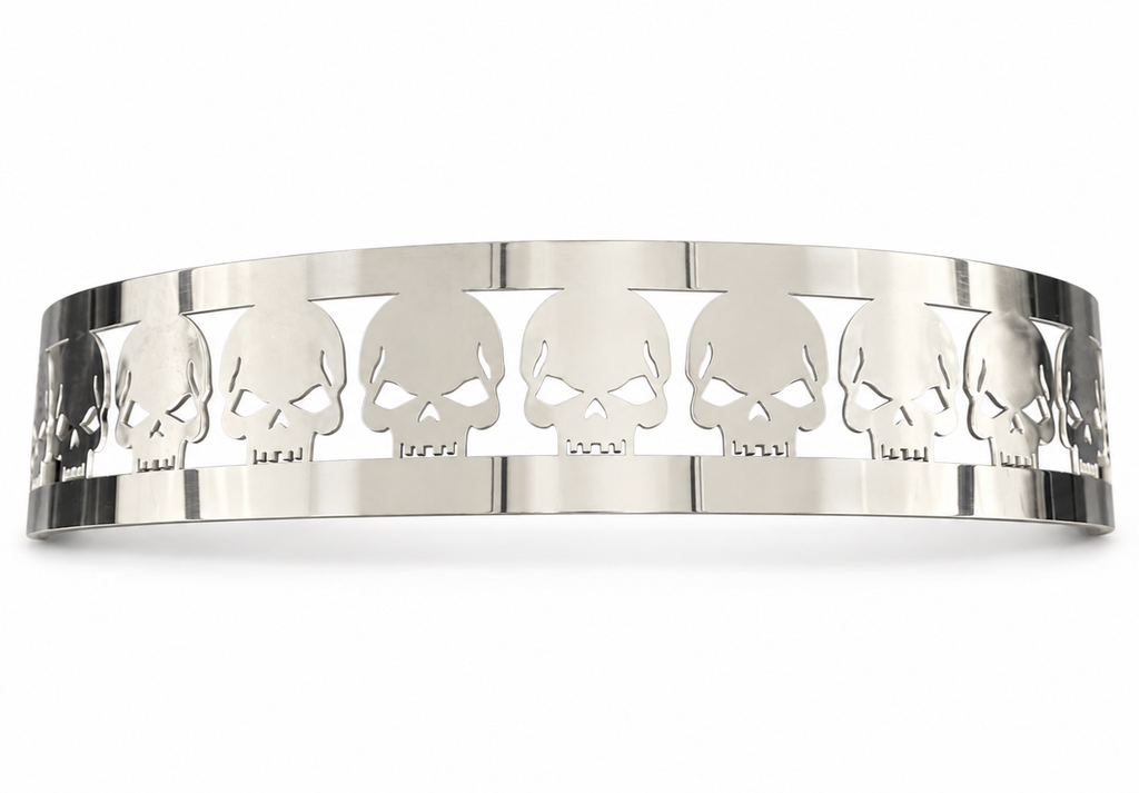 Blingz Beauty Bandz 14" x 3" Skullz Air Cleaner Grill - Skulls - 750001 - Granatelli Motor Sports