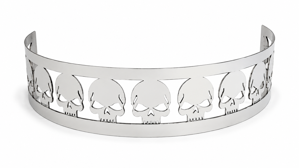 Blingz Beauty Bandz 14" x 3" Skullz Air Cleaner Grill - Skulls - 750001 - Granatelli Motor Sports