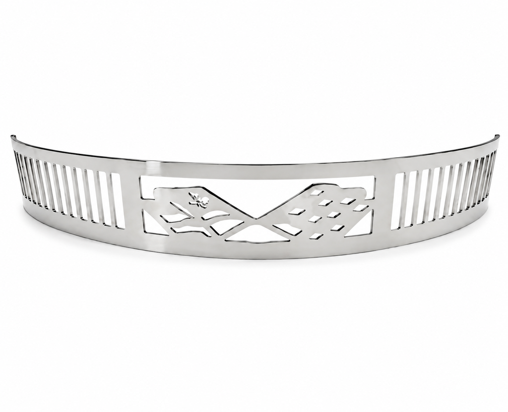 Blingz Beauty Bandz 14" x 3" Air Cleaner Grill – Checkered Flags - 750006 - Granatelli Motor Sports