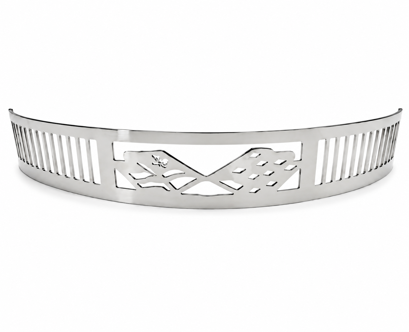 Blingz Beauty Bandz 14" x 3" Air Cleaner Grill – Checkered Flags - 750006 - Granatelli Motor Sports