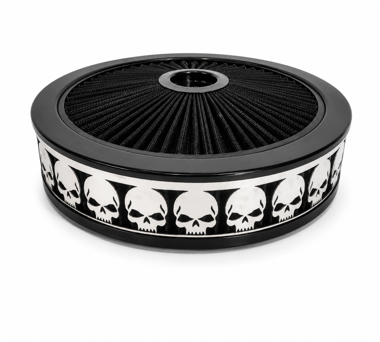 Blingz Beauty Bandz Black Air Filter Assembly , Skullz - 750014 - Granatelli Motor Sports