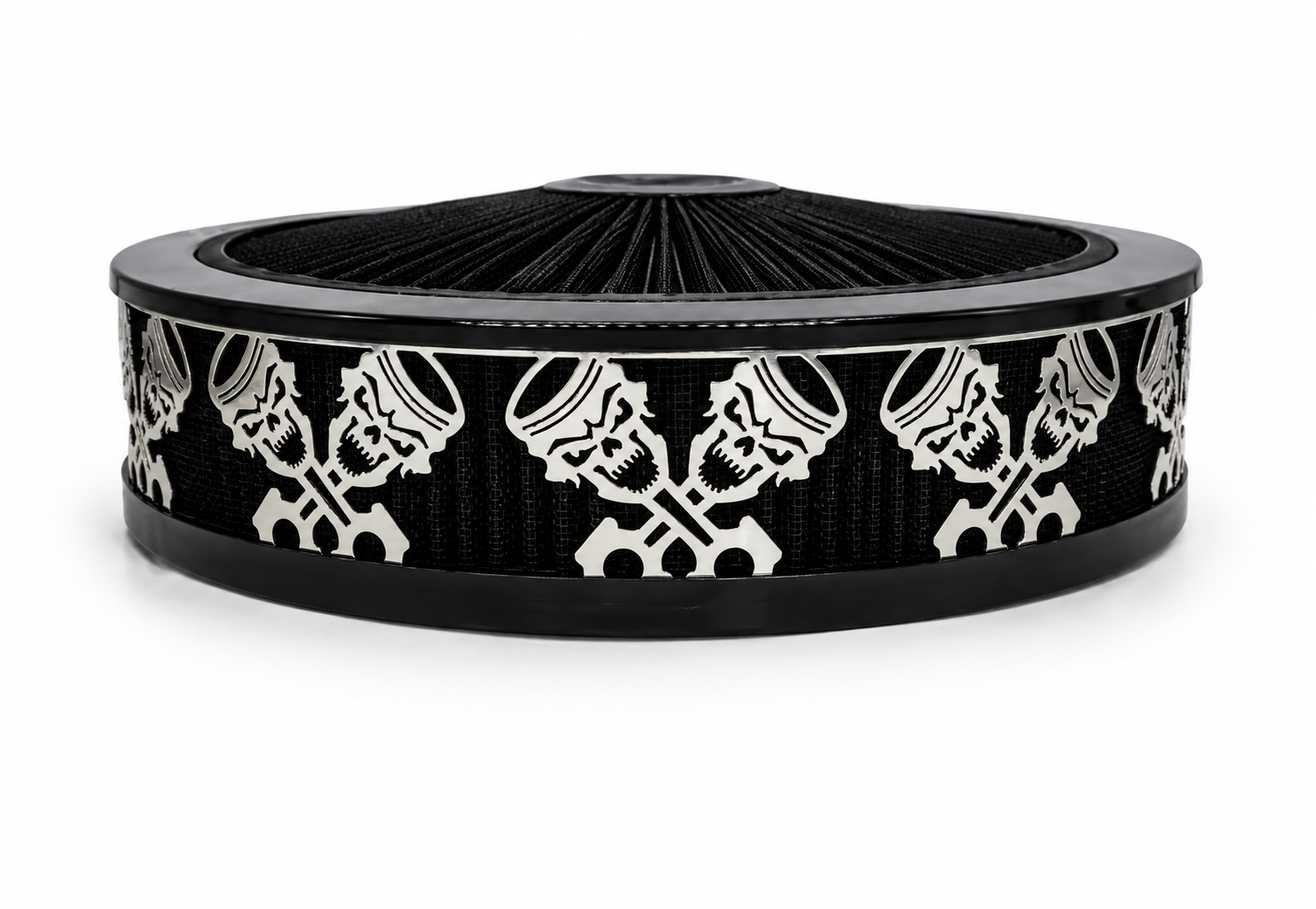 Blingz Beauty Bandz Black Air Filter Assembly , Skullz and Rods - 750017 - Granatelli Motor Sports