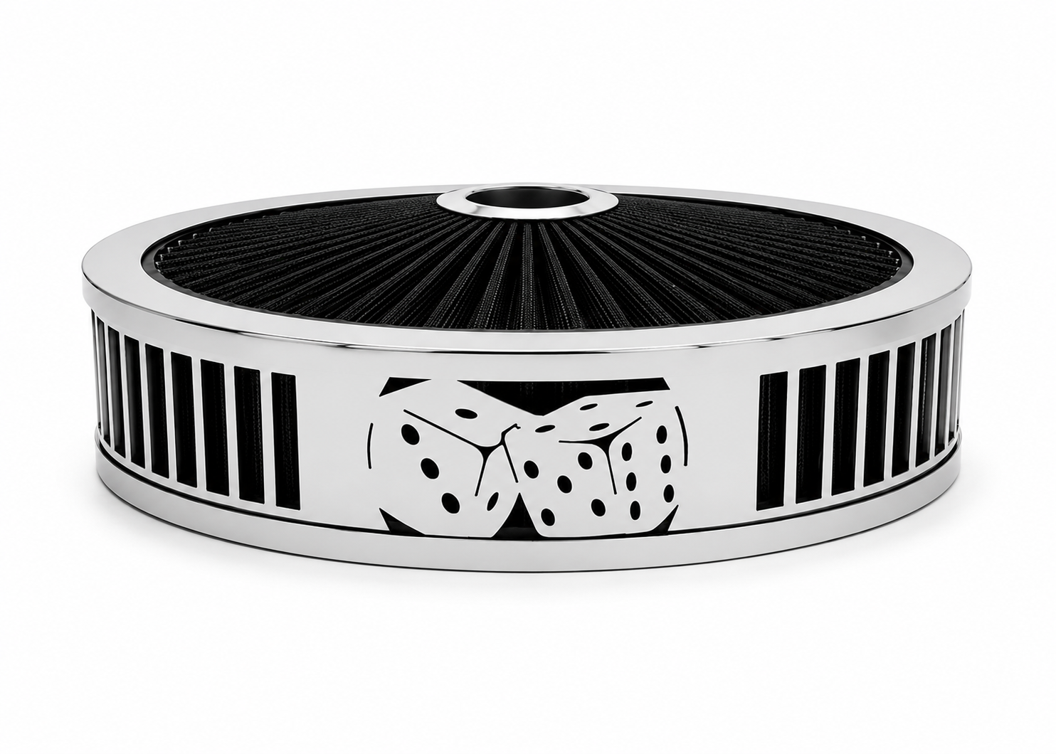 Blingz Beauty Bandz Black And Chrome Air Filter Assembly , Craps - 750026 - Granatelli Motor Sports