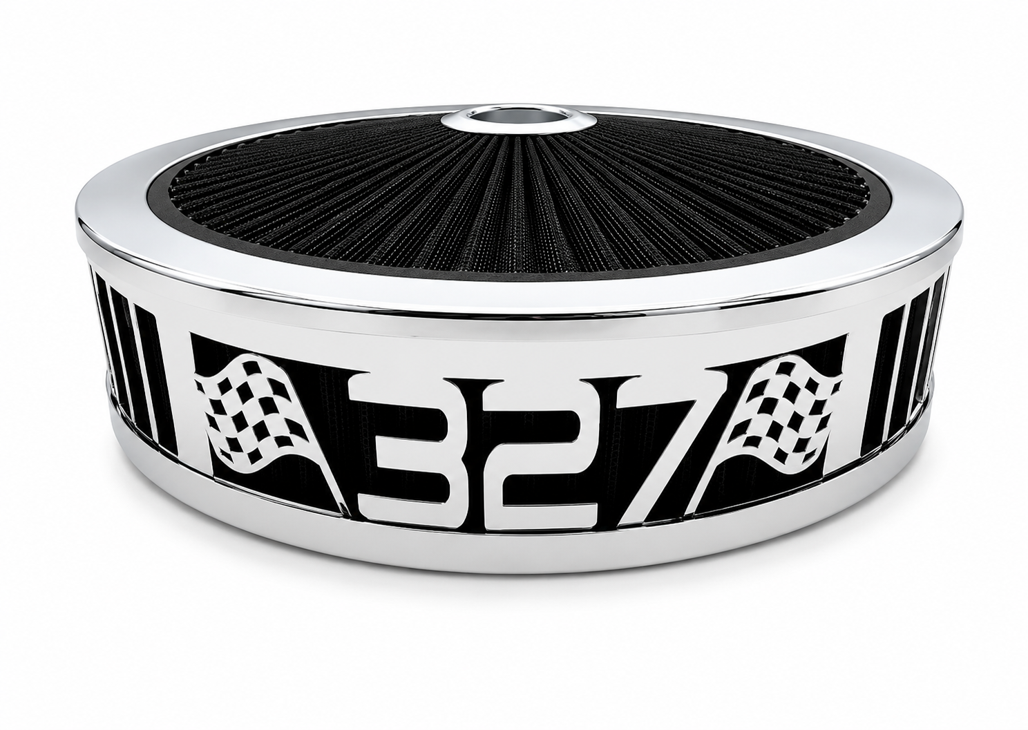 Blingz Beauty Bandz Black and Chrome Air Filter Assembly , 327 - 750033 - Granatelli Motor Sports