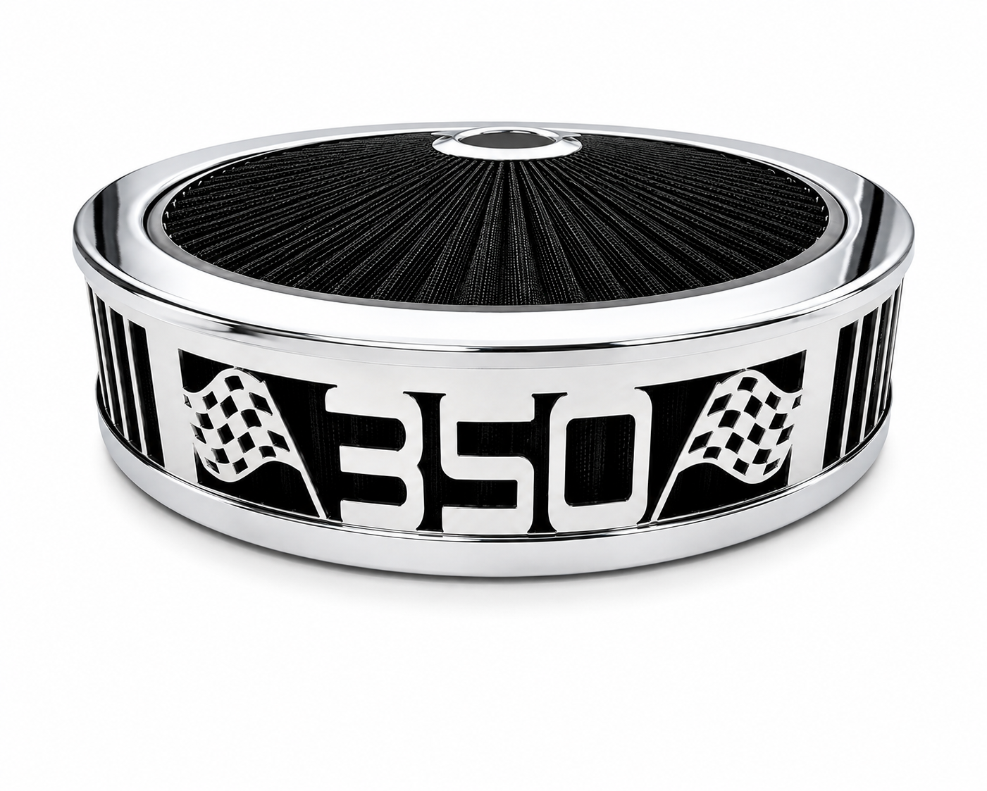 Blingz Beauty Bandz Black and Chrome Air Filter Assembly , 350 - 750034 - Granatelli Motor Sports