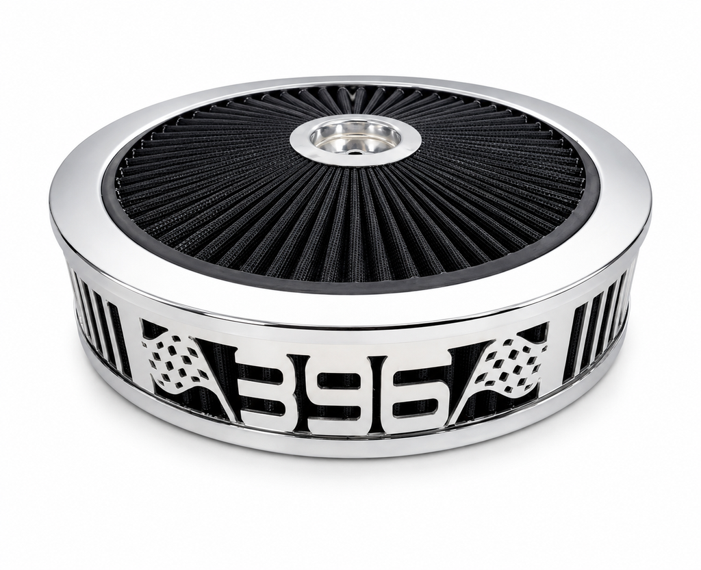 Blingz Beauty Bandz Black and Chrome Air Filter Assembly , 396 - 750035 - Granatelli Motor Sports