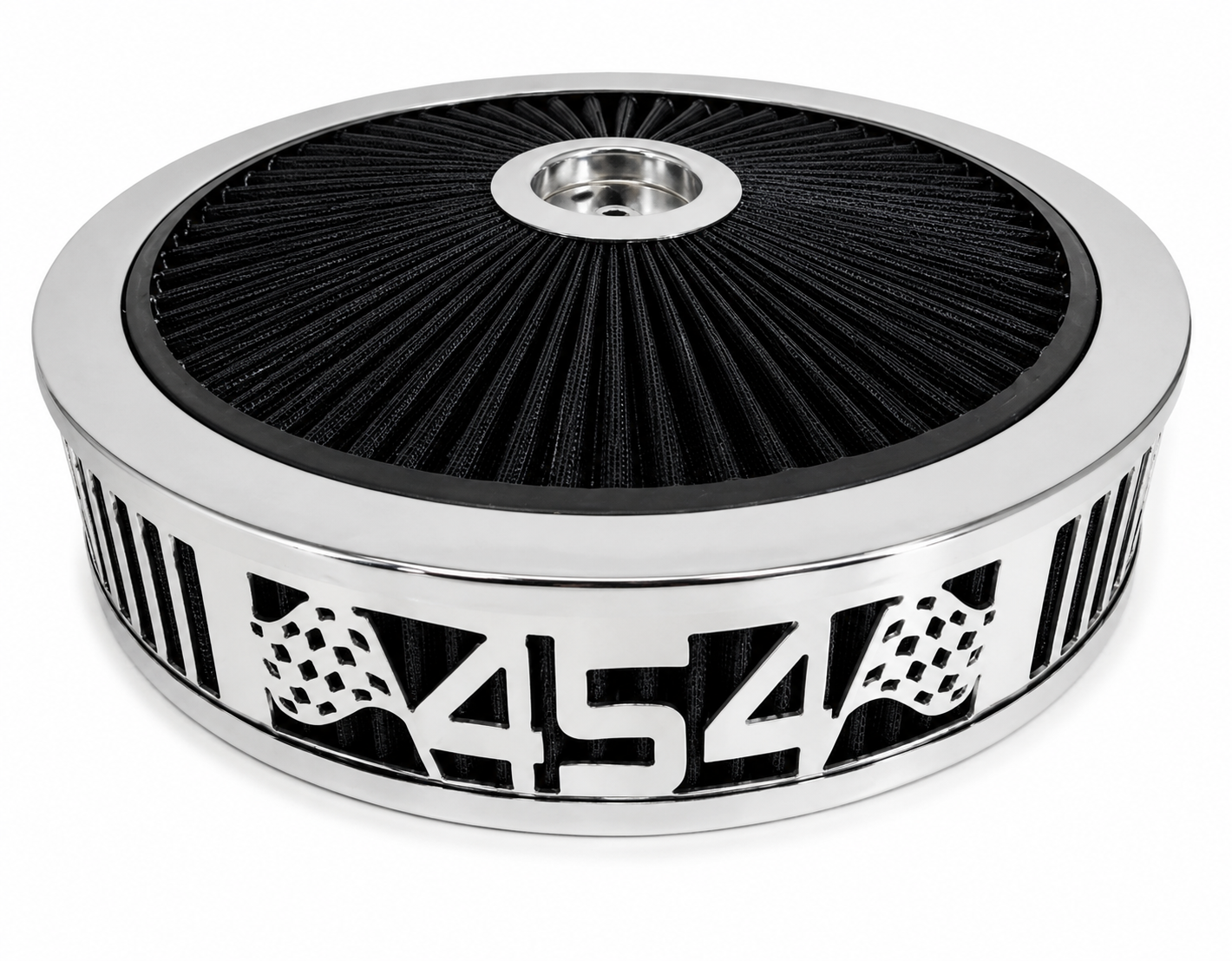 Blingz Beauty Bandz Black & Chrome 454 Air Filter Assembly - 454 - 750037 - Granatelli Motor Sports