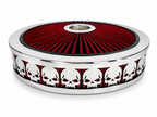 Blingz Beauty Bandz Red and Chrome Air Filter Assembly , Skullz - 750040 - Granatelli Motor Sports