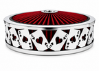 Blingz Beauty Bandz Red & Chrome Air Filter Assembly – Aces Wild - 750041 - Granatelli Motor Sports