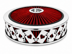 Blingz Beauty Bandz Red & Chrome Air Filter Assembly – Aces Wild - 750041 - Granatelli Motor Sports