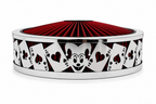Blingz Beauty Bandz 14" x 3" Red and Chrome Air Filter Assembly - Jokers Wild - 750042 - Granatelli Motor Sports