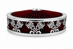 Blingz Beauty Bandz Red and Chrome Air Filter Assembly , Skullz and Rods - 750043 - Granatelli Motor Sports