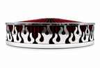 Blingz Beauty Bandz Red and Chrome Air Filter Assembly , Flames - 750044 - Granatelli Motor Sports