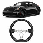 White Line Carbon Fiber Steering Wheel for Nissan 370Z Z34 2008-2020